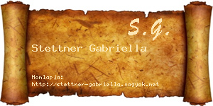 Stettner Gabriella névjegykártya